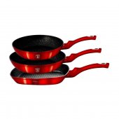Набор сковород Berlinger Haus Burgundy Metallic Line 3 предметов (BH-1289N) На фото Набор сковород Berlinger Haus Burgundy Metallic Line 3 предметов (BH-1289N)