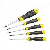 На фото Набор отверток Stanley Cushion Grip TORX Т5, Т6, Т8, Т10, Т15, 5 шт (STHT2-65155)