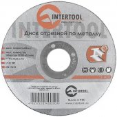 Круг отрезной Intertool по металлу 115*2.5*22.2мм (CT-4005) На фото Круг отрезной Intertool по металлу 115*2.5*22.2мм (CT-4005)