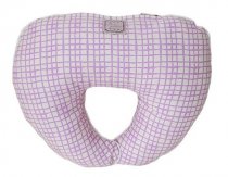 На фото Подушка дорожная Прованс by Andre Tan 36х30 см Сиреневая клетка (.000186)