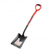 На фото Лопата совковая Intertool ручка из фибергласса, 238х282х1050 мм (FT-2014)