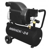 На фото Компрессор Intertool Минск-24, 2HP, 1.5кВт, 220В, 8атм, 205 л/мин (PT-0020)