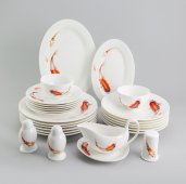 На фото Столовый сервиз Sakura Рыбки 27 предметов (SK-0524)