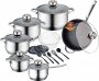 Набор посуды из нержавеющей стали Zurrichberg 20 предметов (ZBP-7107) На фото Набор посуды из нержавеющей стали Zurrichberg 20 предметов (ZBP-7107)