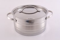 На фото Кастрюля Fissman Neo 24x12 см/5.4 л со стальной крышкой (SS-5224.5.4)