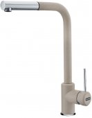 На фото Кухонный смеситель Franke SIRIUS фрагранит хром/сахара (115.0476.821)