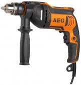 Дрель ударная AEG 630 Вт, ключевой патрон 13 мм (SBE630RV) На фото Дрель ударная AEG 630 Вт, ключевой патрон 13 мм (SBE630RV)