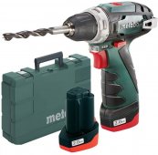 На фото Шуруповерт аккумуляторный Metabo PowerMaxx BS Basic 10.8 В Li-Ion (50925)