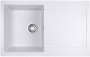 На фото Кухонная мойка Idis Carex Snow 130