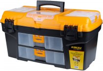 На фото Ящик для инструмента Sigma со съемными органайзерами и консолью 534×291×280 мм (7404141)
