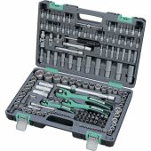 На фото Набор инструментов STELS 1/4 " 3/8" 1/2 " Cr-V S2 усиленный кейс 151 предметов (14114)