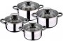 На фото Набор кастрюль Renberg 8 предметов (RB-2330)