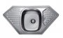 На фото Кухонная мойка Haiba 100x50 Decor декорированная (HB0522)