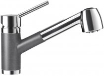 Смеситель для кухни Schock Pila Inox-12 серый (54112012) На фото Смеситель для кухни Schock Pila Inox-12 серый (54112012)