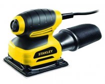 На фото Шлифмашина вибрационная STANLEY 220 Вт, платформа 114х109 мм, лист 114х114 мм DW (STSS025-RU)