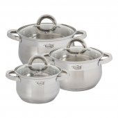 На фото Набор кастрюль Krauff LICHT 6 предметов (88-222-003)