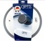 На фото Крышка стеклянная Gipfel 24 см силиконовый обод (1031)