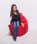 На фото Кресло-мешок Подушка Poparada Red small (PS)