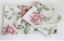 Салфетка Прованс Large pink Rose 35х45 см (.003733) На фото Салфетка Прованс Large pink Rose 35х45 см (.003733)