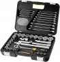 На фото Набор головок торцевых Stanley Expert 1/2" с инструментами, 40 шт (1-99-056)