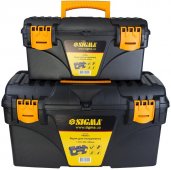 На фото Набор ящиков для инструмента Sigma 2в1 410×209×195 мм и 535×291×280 мм (7403881)
