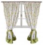 Штора Прованс Весна 170х140 см 2шт Салатовая (6126) На фото Штора Прованс Весна 170х140 см 2шт Салатовая (6126)