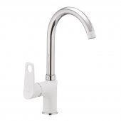 Смеситель для кухни MIXXUS DALLAS 014 белый (MX0030) На фото Смеситель для кухни MIXXUS DALLAS 014 белый (MX0030)