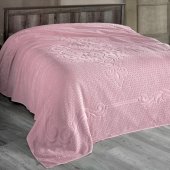 На фото Простынь махровая Arya 160X220 Foli Розовай (8680943062062)