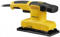 На фото Шлифмашина вибрационная STANLEY 280 Вт, платформа 185 х 91 мм, лист 93 х 230 мм (SS28-RU)