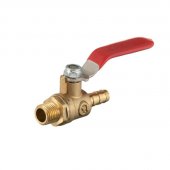 На фото Кран шаровый воздушный, латунь, наружная резьба 1/4" на шланг 8мм Intertool STORM (PT-1888)