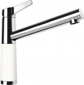 Кухонный смеситель Schock SC510 Alpina-07 хром/белый (55400007) На фото Кухонный смеситель Schock SC510 Alpina-07 хром/белый (55400007)