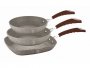 На фото Набор сковород Berlinger Haus Beige Stone Touch Line 3 предмета (BH-1186)