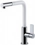 Кухонный смеситель Franke NEPTUNE EVO с выносным шлангом хром/белый (115.0373.944) На фото Кухонный смеситель Franke NEPTUNE EVO с выносным шлангом хром/белый (115.0373.944)