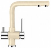 Смеситель для кухни Schock Wellus Avorio-92 бежевый (57000192) На фото Смеситель для кухни Schock Wellus Avorio-92 бежевый (57000192)