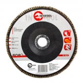 На фото Диск шлифовальный лепестковый Intertool 180*22мм, зерно K36 (BT-0223)