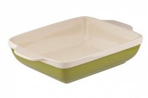 Форма для запекания Granchio Natura Oliva Green Ceramica collection прямоугольная 37 х 27 см (88512) На фото Форма для запекания Granchio Natura Oliva Green Ceramica collection прямоугольная 37 х 27 см (88512)