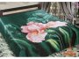 На фото Покрывало Love you Ирис Шелк 3D 230х250 см Зеленое