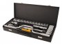 На фото Набор насадок торцевых Mastertool 1/2” с трещоткой 72 зуба, 24 шт CrV в метал кейсе (78-4125)