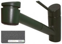 Кухонный смеситель Schock Stileo Titanium-50 черный (56412050) На фото Кухонный смеситель Schock Stileo Titanium-50 черный (56412050)