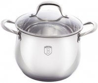 На фото Кастрюля Berlinger Haus Silver Belly Collection 24х17.5 см 8 л (BH-1413)