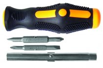 На фото Отвертка Sigma с двухсторонними битами 4in1 + адаптер CrV (4002171)