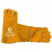 На фото Перчатка замшевая Intertool 14" (желтая) (ящик 60 пар) (SP-0157W)