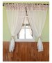 На фото Штора Прованс Lilac Rose Батист 170х145 см 2шт Фиолетовая роза с кантом и мережкой (.003669)