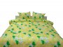 На фото Комплект постельного белья Руно Каллы 143х215 см 4шт Полуторный Желтый (1.137К_Калли)