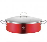 Сотейник Zurrichberg 32 х 9 см 7.2 л с мраморным покрытием (ZBP-7122 Red) На фото Сотейник Zurrichberg 32 х 9 см 7.2 л с мраморным покрытием (ZBP-7122 Red)
