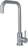 Смеситель для кухни Aquatica KT D35 Г-гусак на гайке SS (KT-4B270P) На фото Смеситель для кухни Aquatica KT D35 Г-гусак на гайке SS (KT-4B270P)