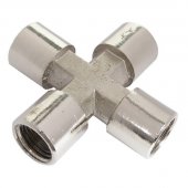 На фото Крестовое соединение Intertool с внутренней резьбой 1/4” (PT-1864)