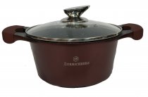 На фото Кастрюля Zurrichberg 24х11 см (ZBP-7133 Burgundy)