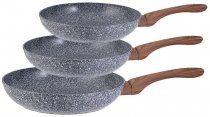 Набор сковород King Hoff 3 предмета с мраморным покрытием (КН-1030) На фото Набор сковород King Hoff 3 предмета с мраморным покрытием (КН-1030)
