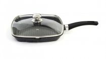 Сковорода-гриль Bohmann 28 х 28 см с мраморным покрытием (1002-28 ВН MRB) На фото Сковорода-гриль Bohmann 28 х 28 см с мраморным покрытием (1002-28 ВН MRB)